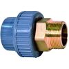 Sleeve union COOL-FIT ABS/brass metric - cylindrical external thread BSPT 729.550.906 PN10 20mm x 1/2"